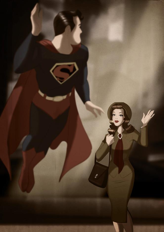 Superman salvando