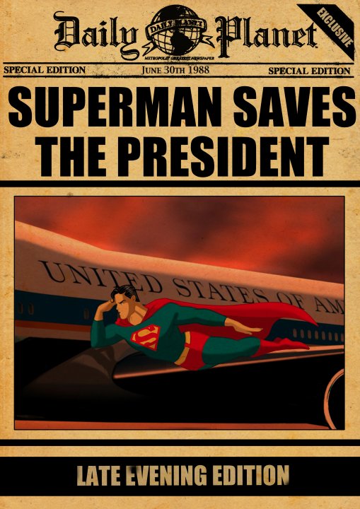 Superman salva al presidente