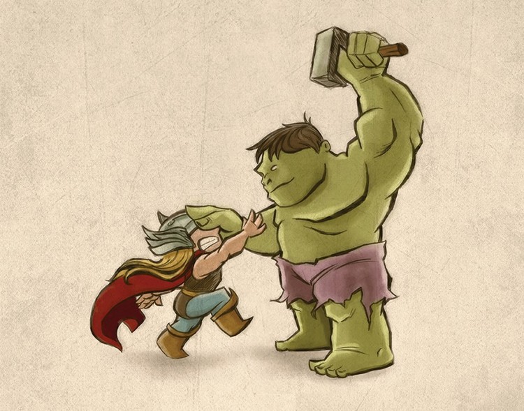 Hulk y Thor