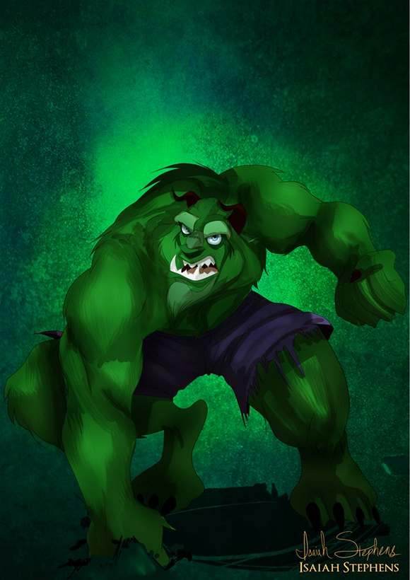 La Bestia como Hulk