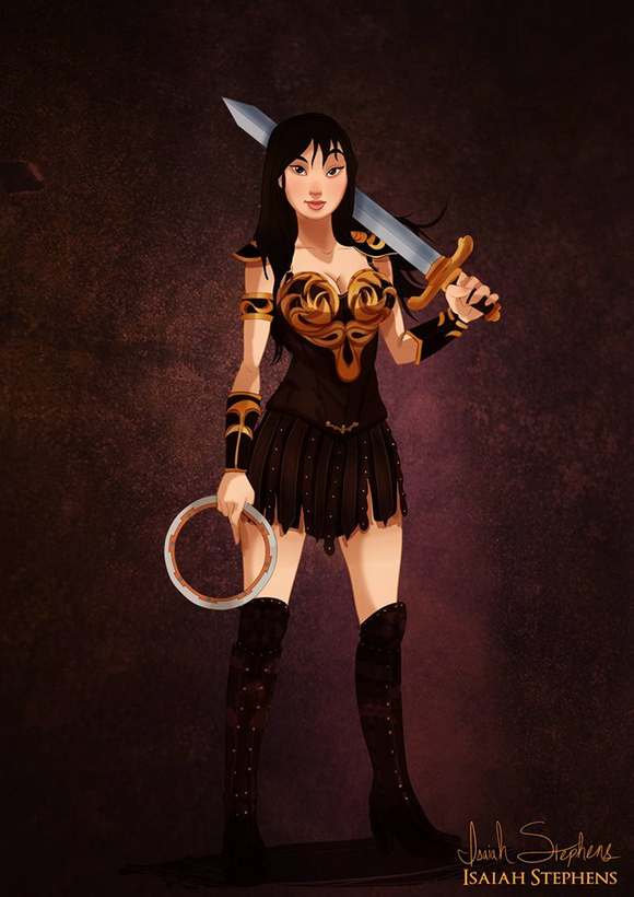 Mulan como Xena