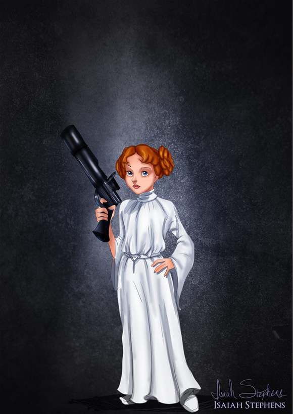 Wendy Darling como la Princesa Leia