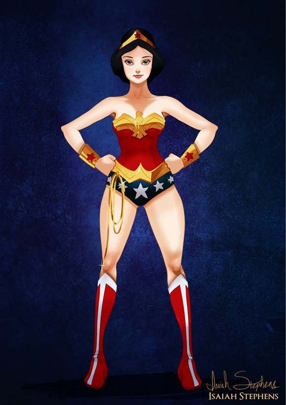 Blanca Nieves como Wonder Woman