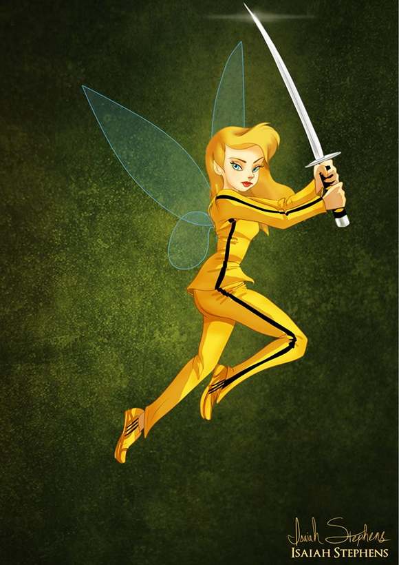 Tinkerbell como Beatrix Kiddo