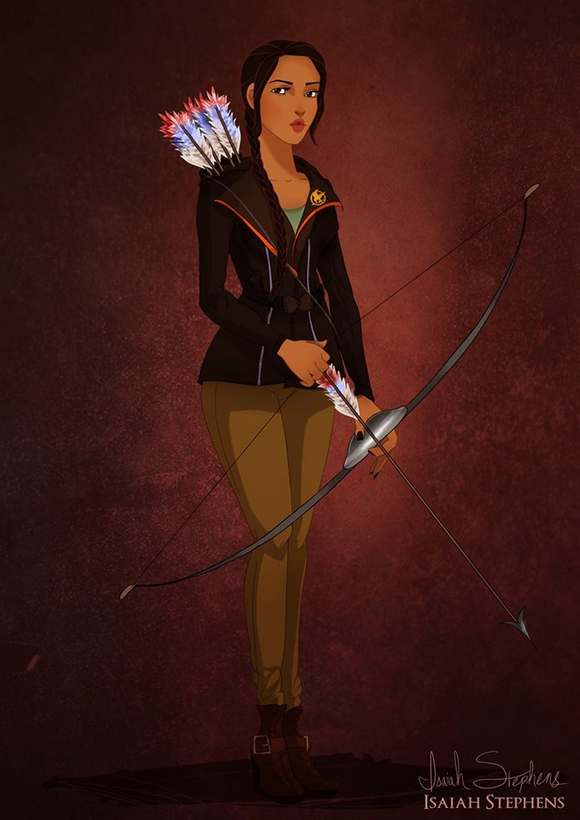 Pocahontas como Katniss Everdeen