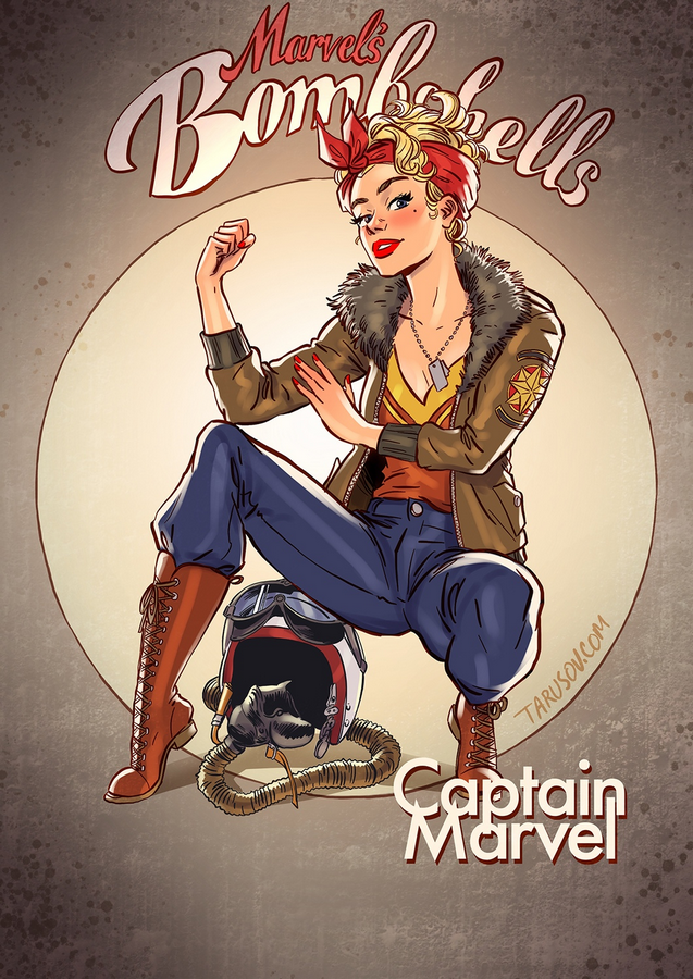 Marvel Bombshells Capitana Marvel