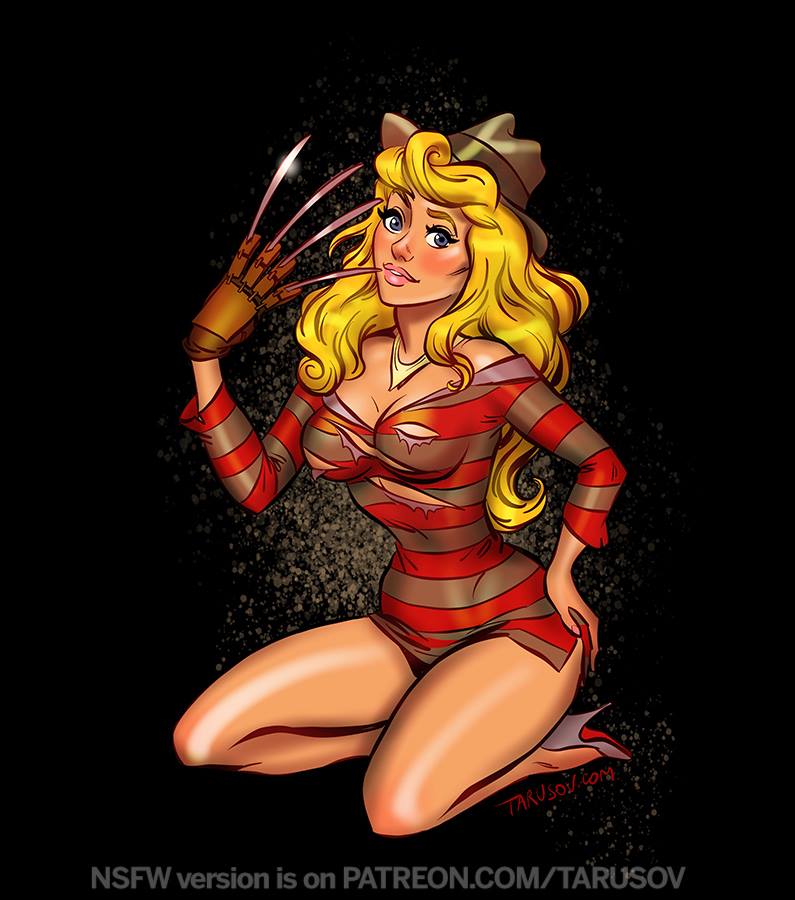 Aurora como Freddy Krueger