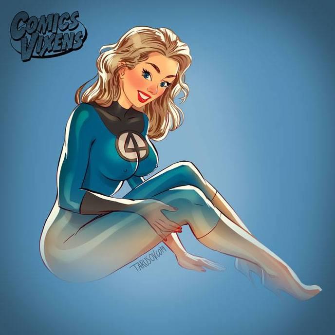 Marvel Pin Up Sue Storm
