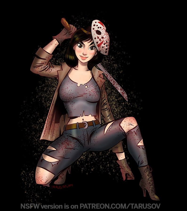 Mulan como Jason Vorhees