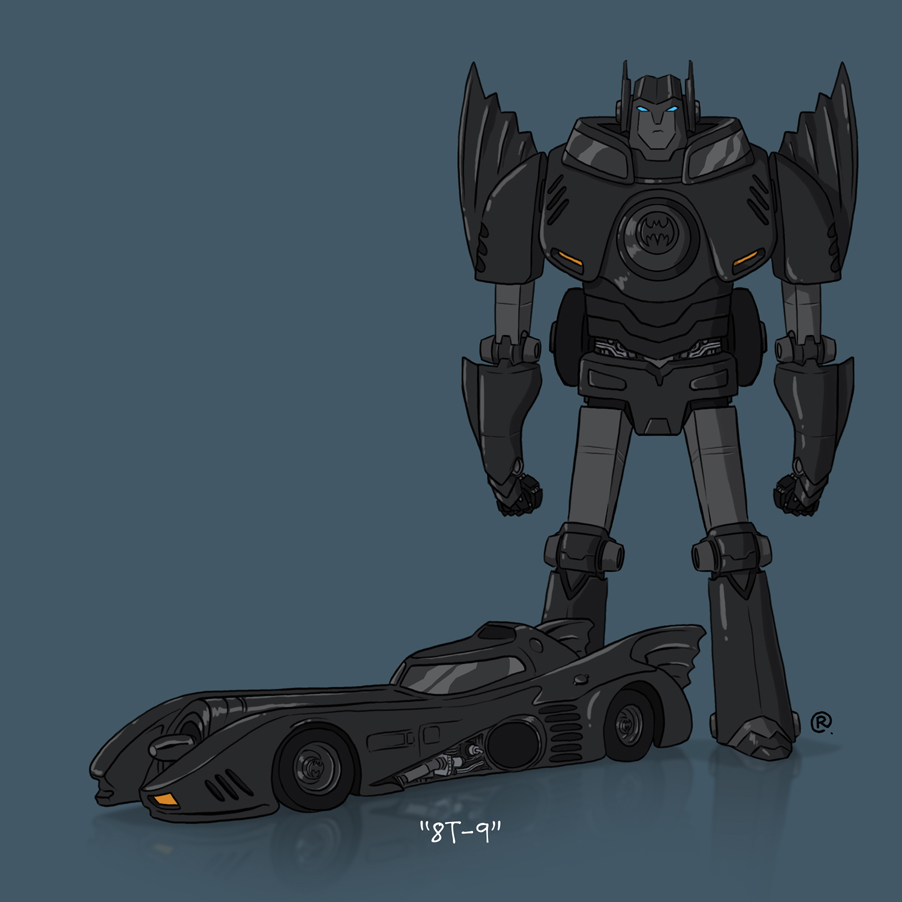 Batman 80s Batmobile Transformer