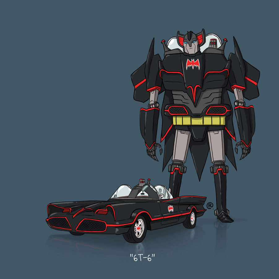 Batman 60s Batmobile Transformer