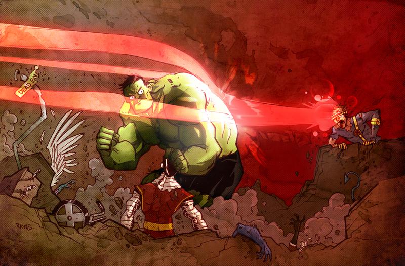 Hulk vs X-Men