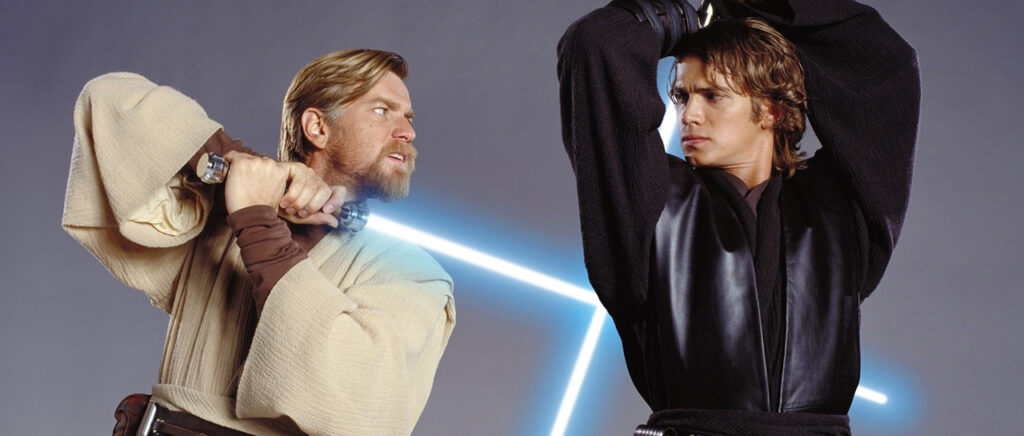 Hayden Christensen Anakin Skywalker vs Obi Wan Kenobi Ewan McGregor