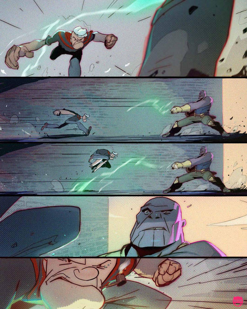 Popeye vs Thanos