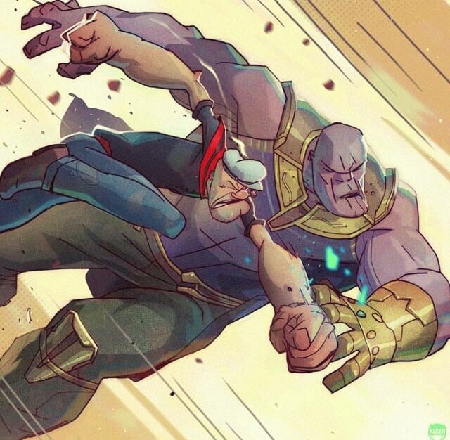 Popeye vs Thanos