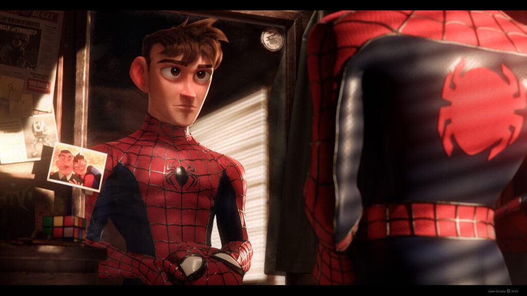 Spiderman Pixar art por Julen Urrutia