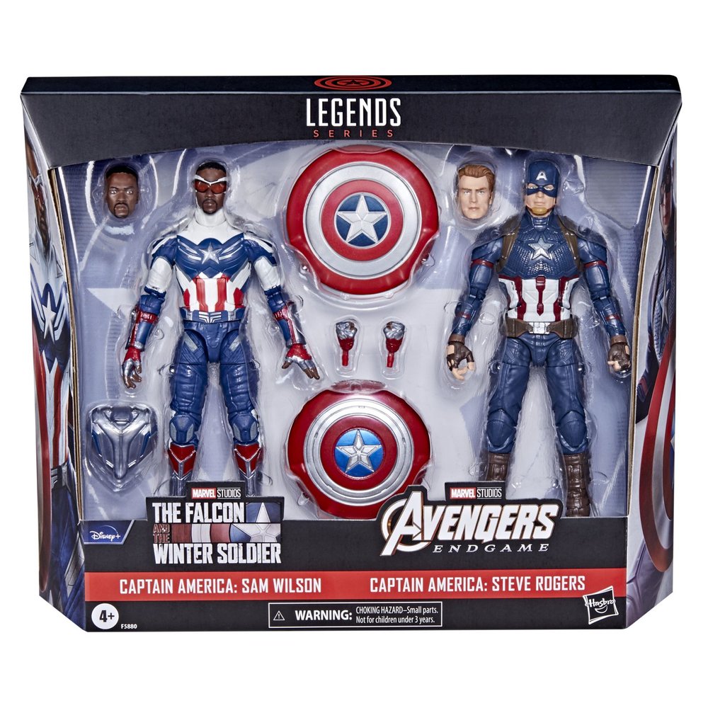 marvel legends 6 inch ucm capitan america sam wilson y steve rogers