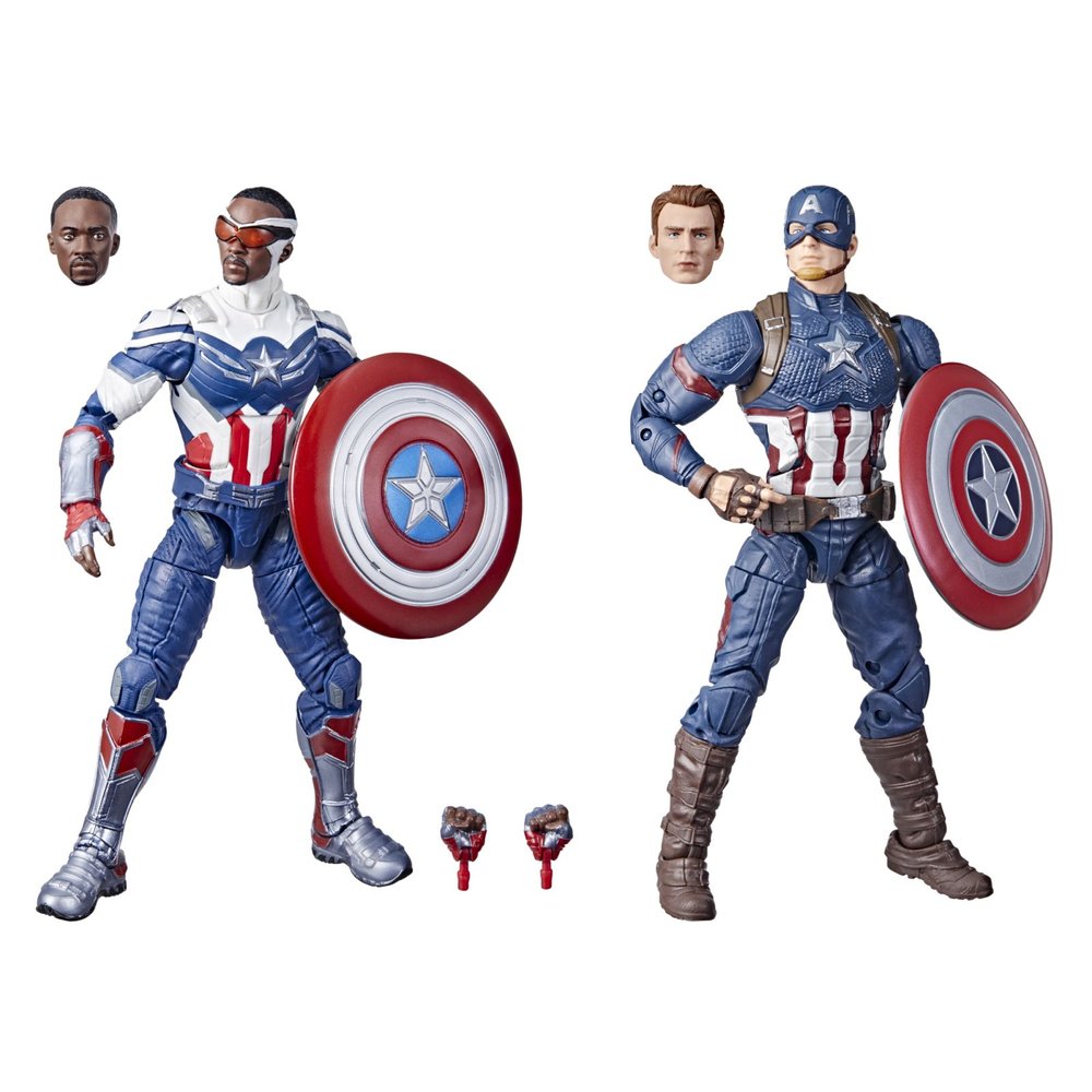 marvel legends 6 inch ucm capitan america sam wilson y steve rogers