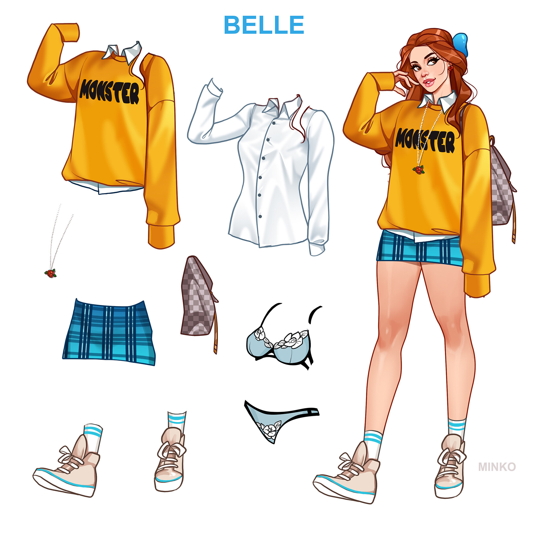 Princesas Disney modernas Bella