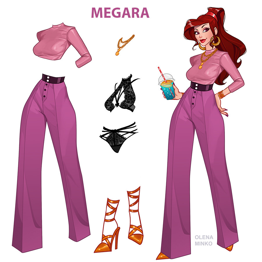 Princesas Disney modernas Megara