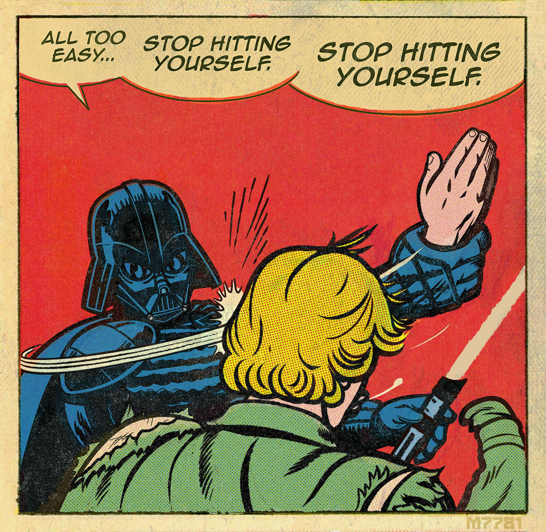 stop hitting yourself