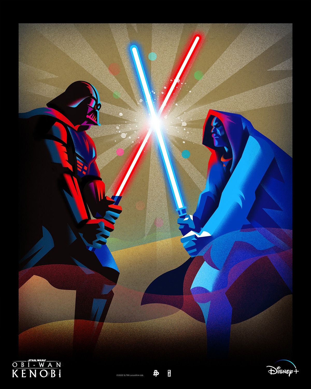 Obi Wan Kenobi poster darth vader vs Obi Wan