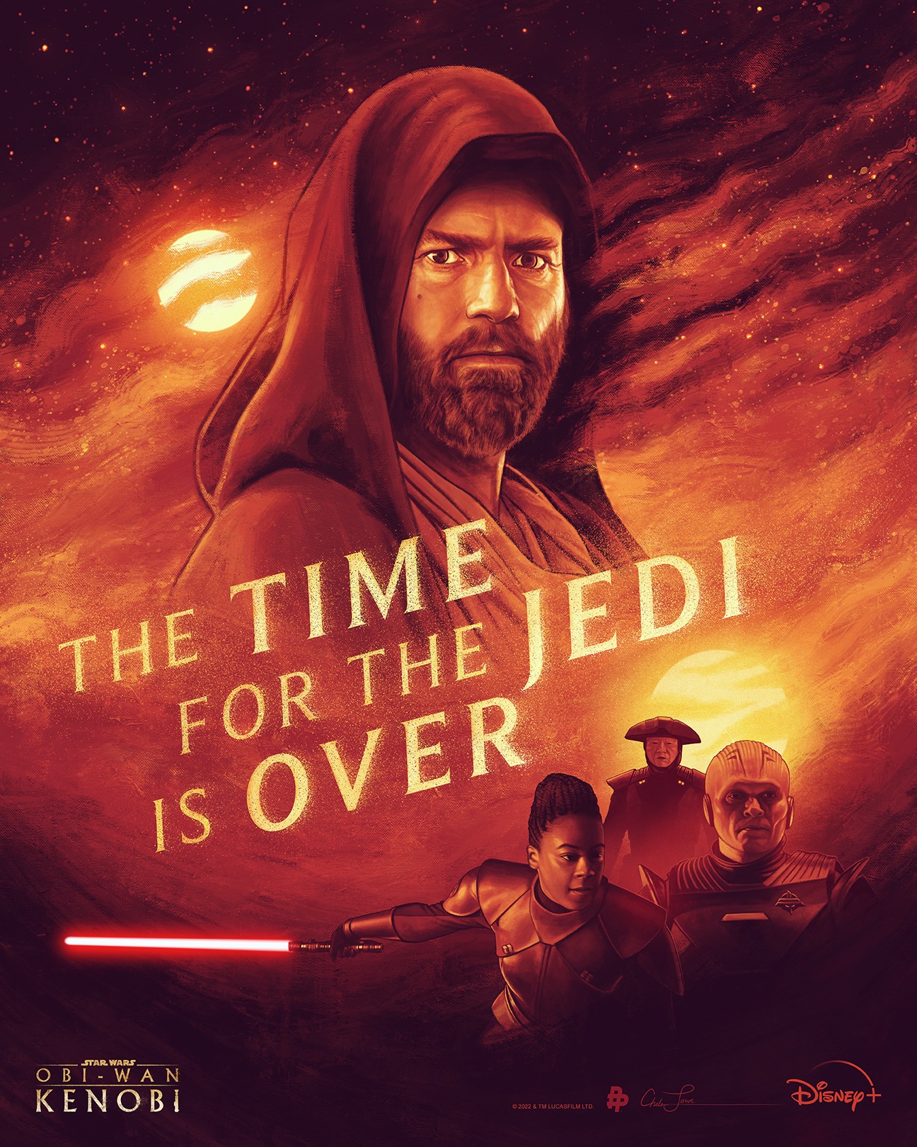 Obi Wan Kenobi the time of the jedi is over