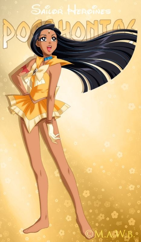 Princesas Disney Sailor Moon Pocahontas