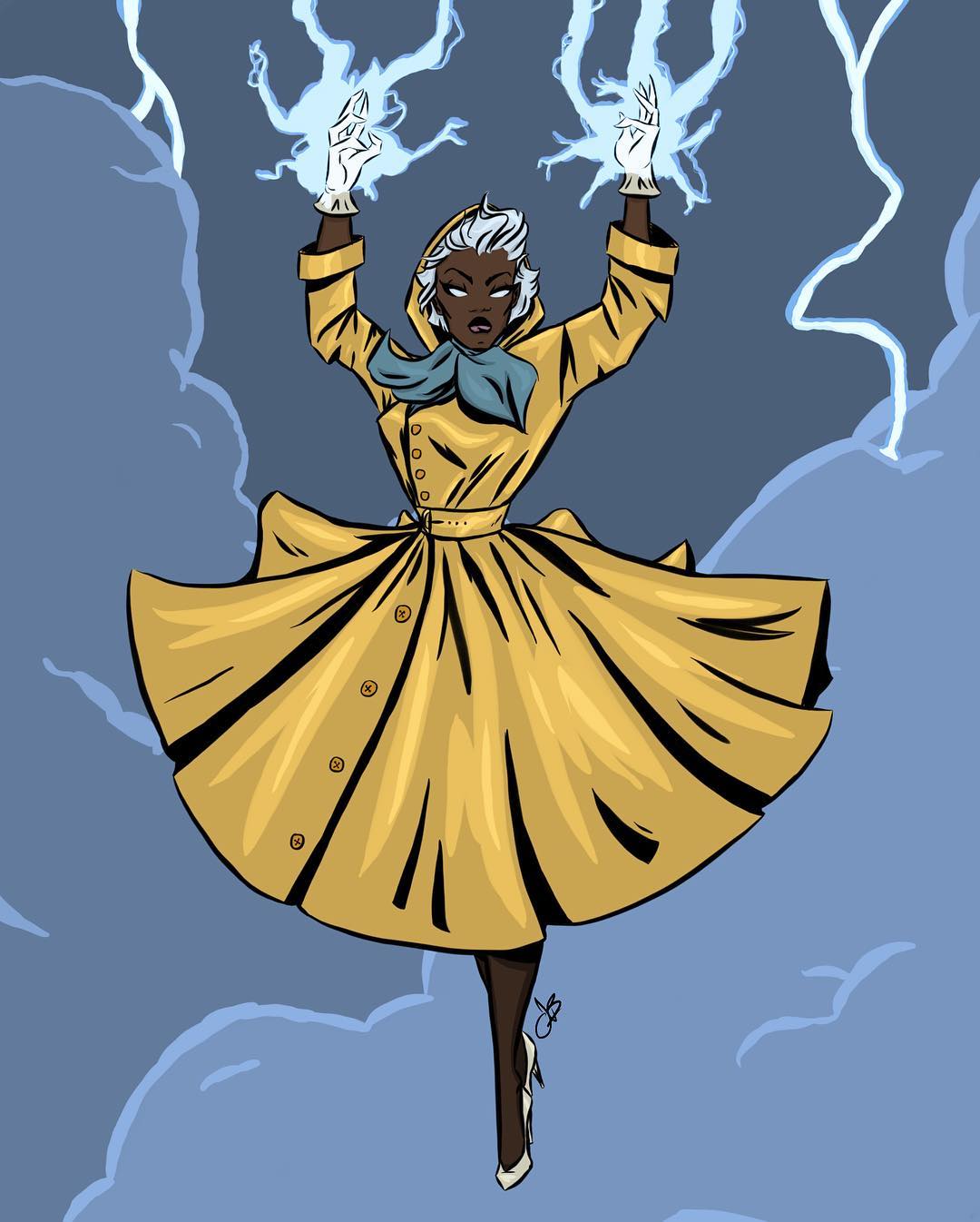 Storm Marvel Pin Up girls