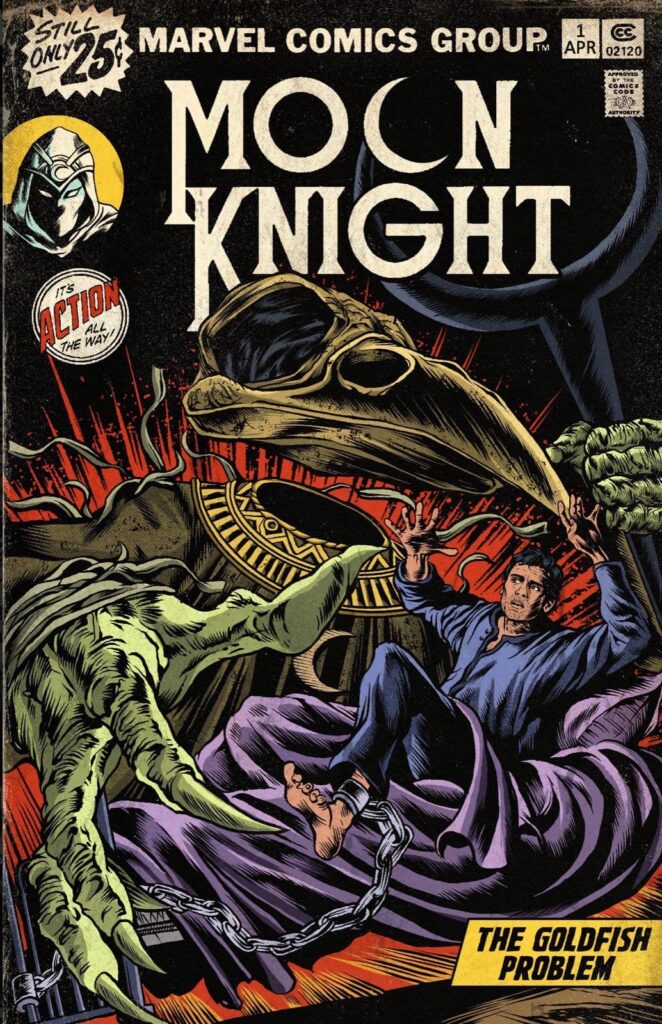 Moon Knight portada comic retro