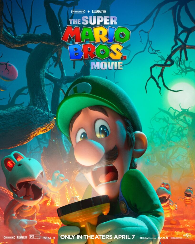 Super Mario Bros la Película poster Luigi