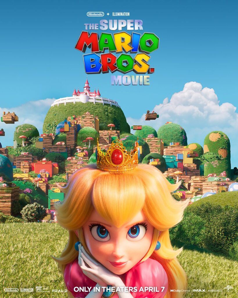 Super Mario Bros la Película poster Princesa Peach