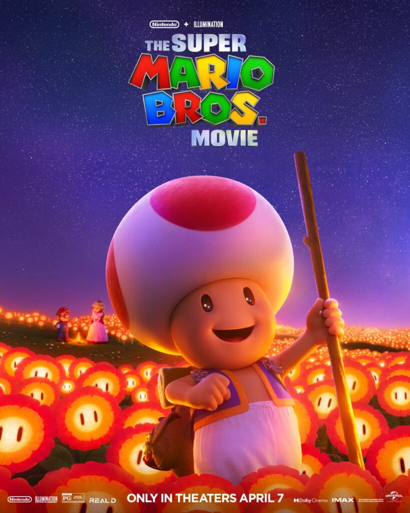 Super Mario Bros la Película poster Toad
