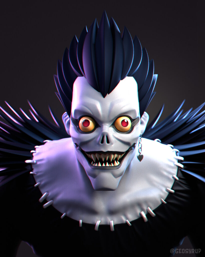 Ryuk Death Note estilo Pixar