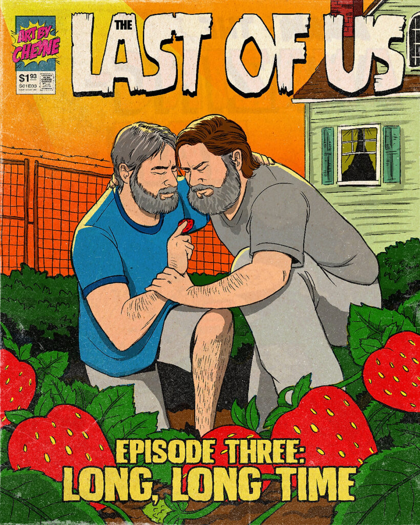 arte pop de comic The Last of Us episodio 3 Long, long time