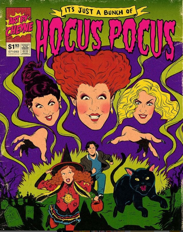 arte pop de comic Hocus Pocus