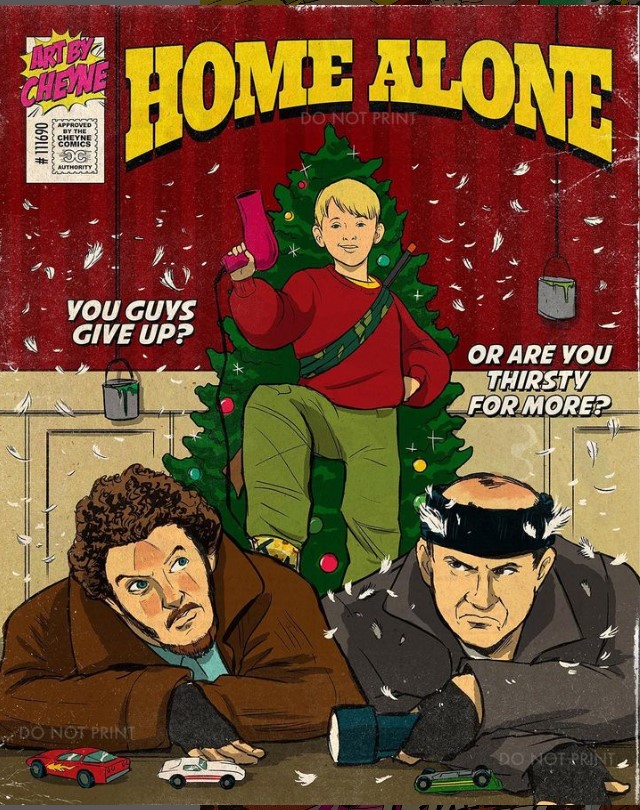 arte pop de comic Home Alone