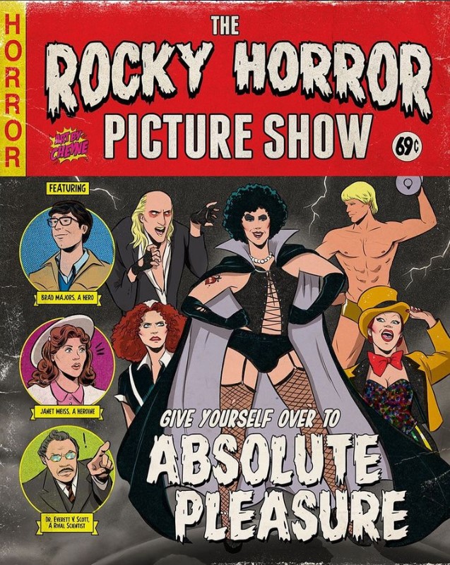 arte pop de comic The Rocky Horror Picture Show