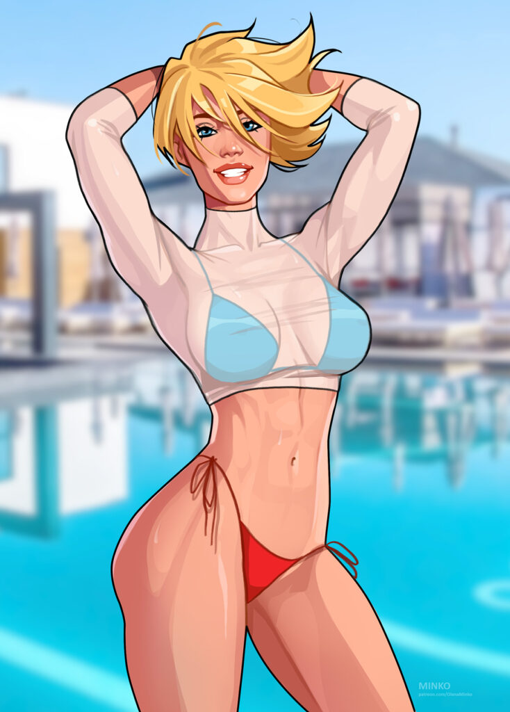 Power Girl en bikini