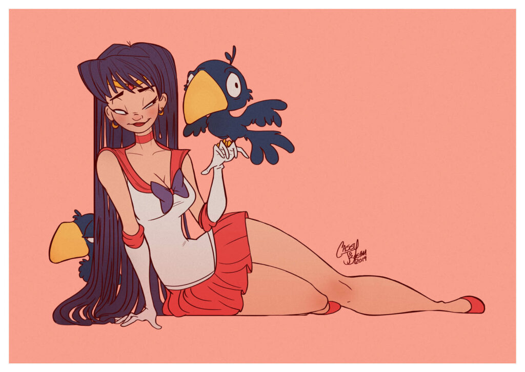 Sailor Mars pin up