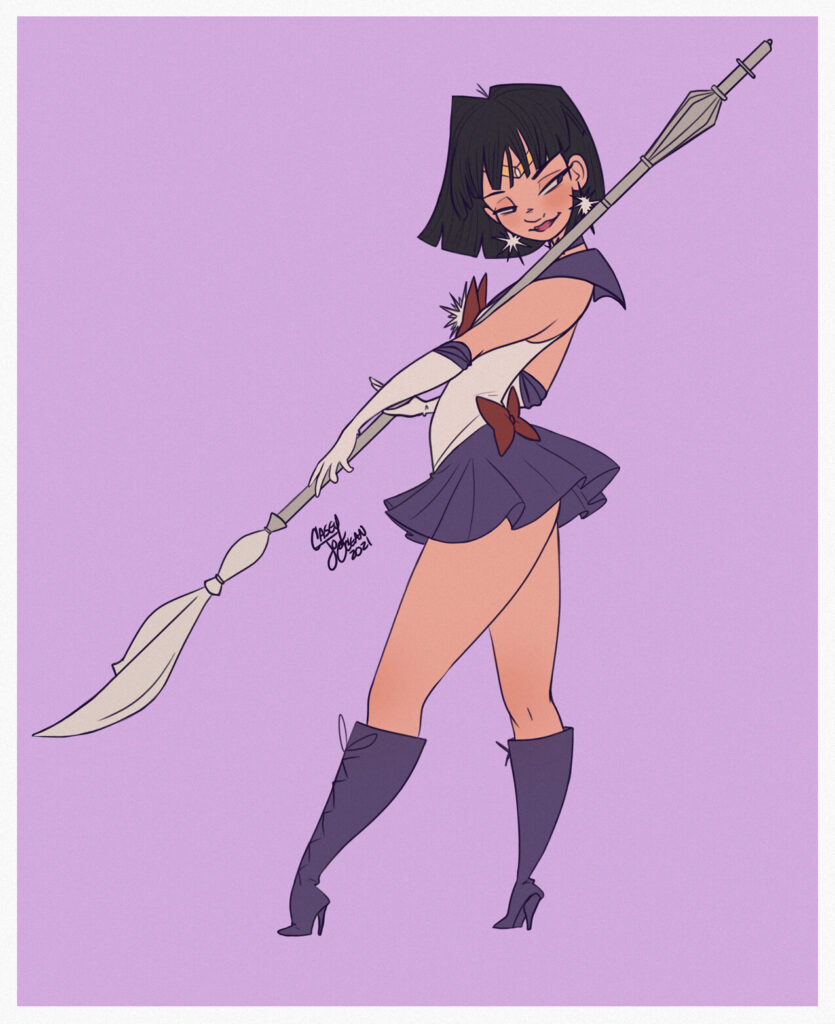 Sailor Saturn pin up