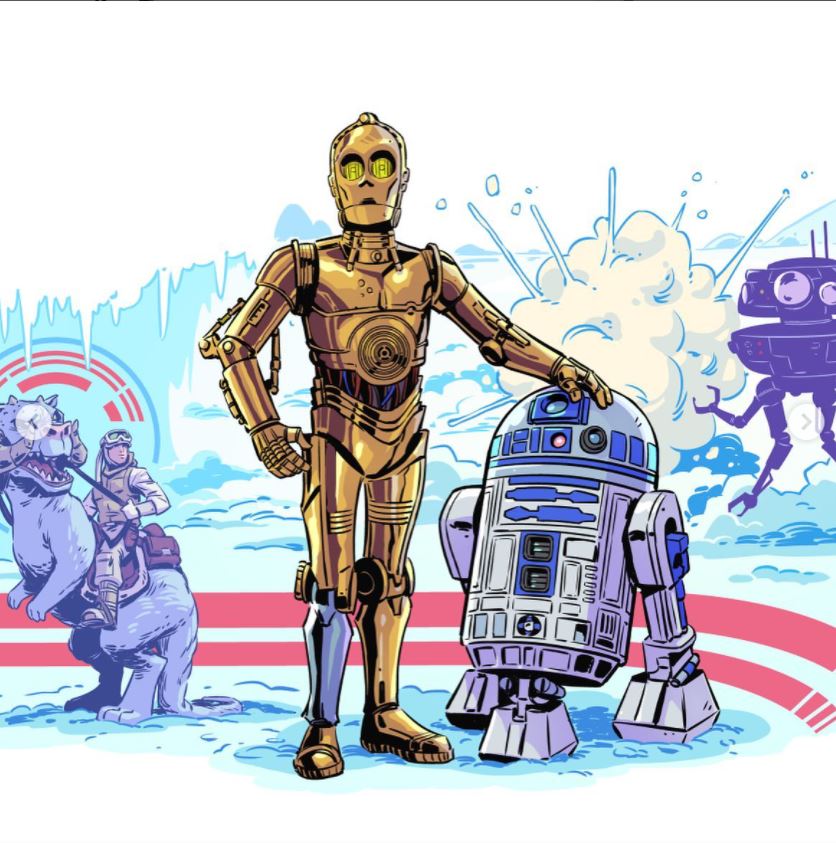 Star Wars Fan Art R2D2 y C-3PO