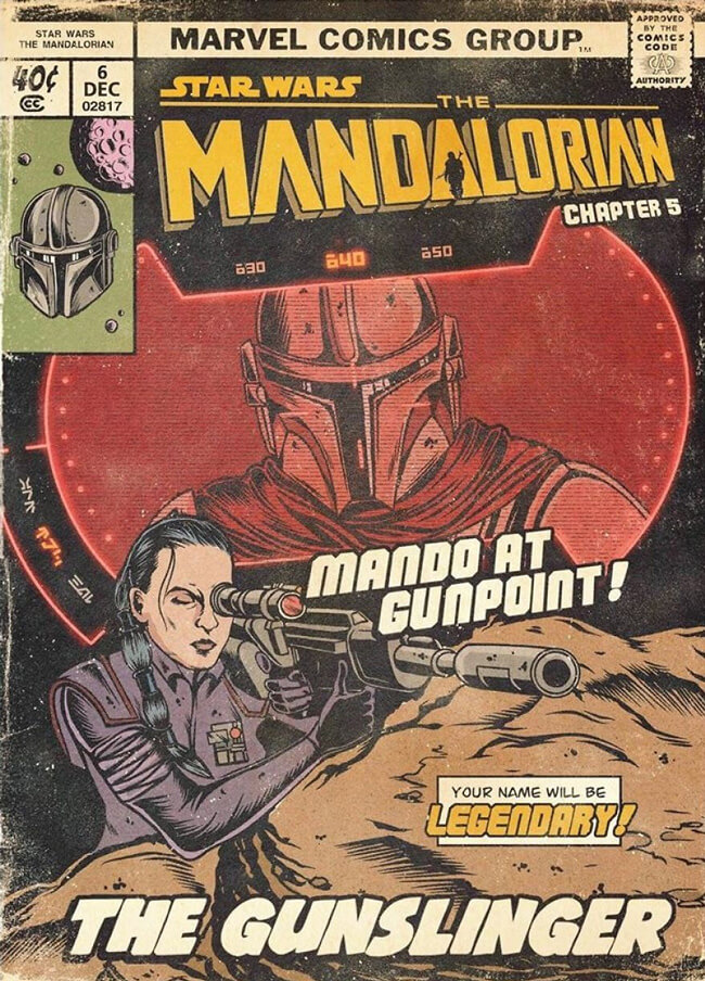 Comic cover The Mandalorian temporada 1