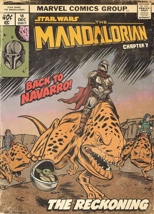 Comic cover The Mandalorian temporada 1
