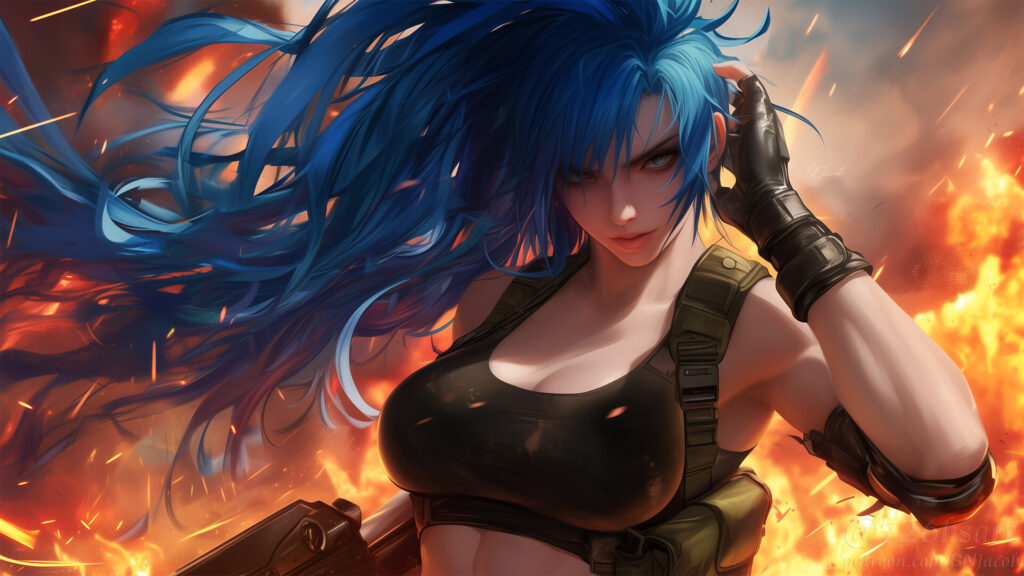 King of Fighters Leona Heidern