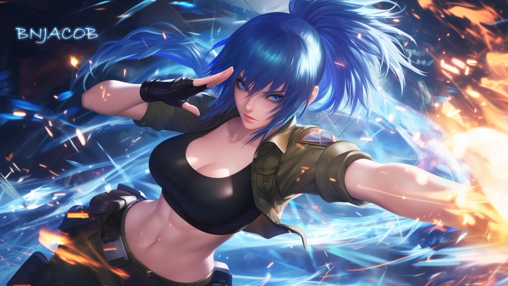 King of Fighters Leona Heidern